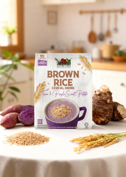 Brown Rice Cereal Drink - Taro & Purple Sweet Potato