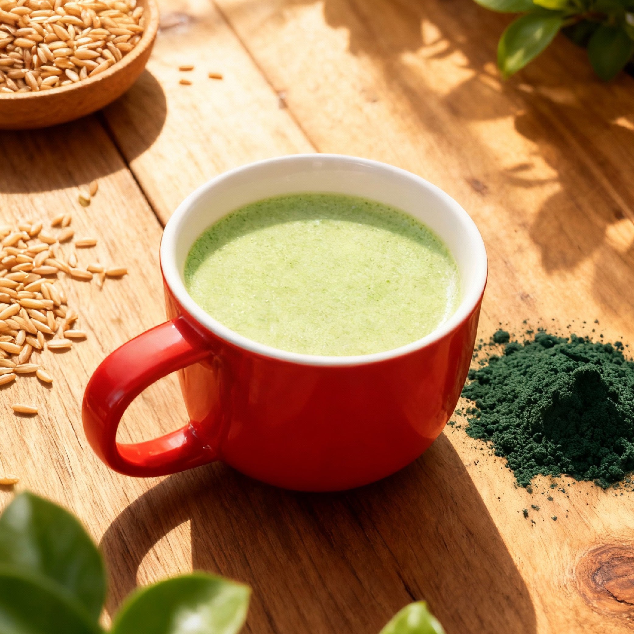 Brown Rice Cereal with Spirulina - Less Sugar