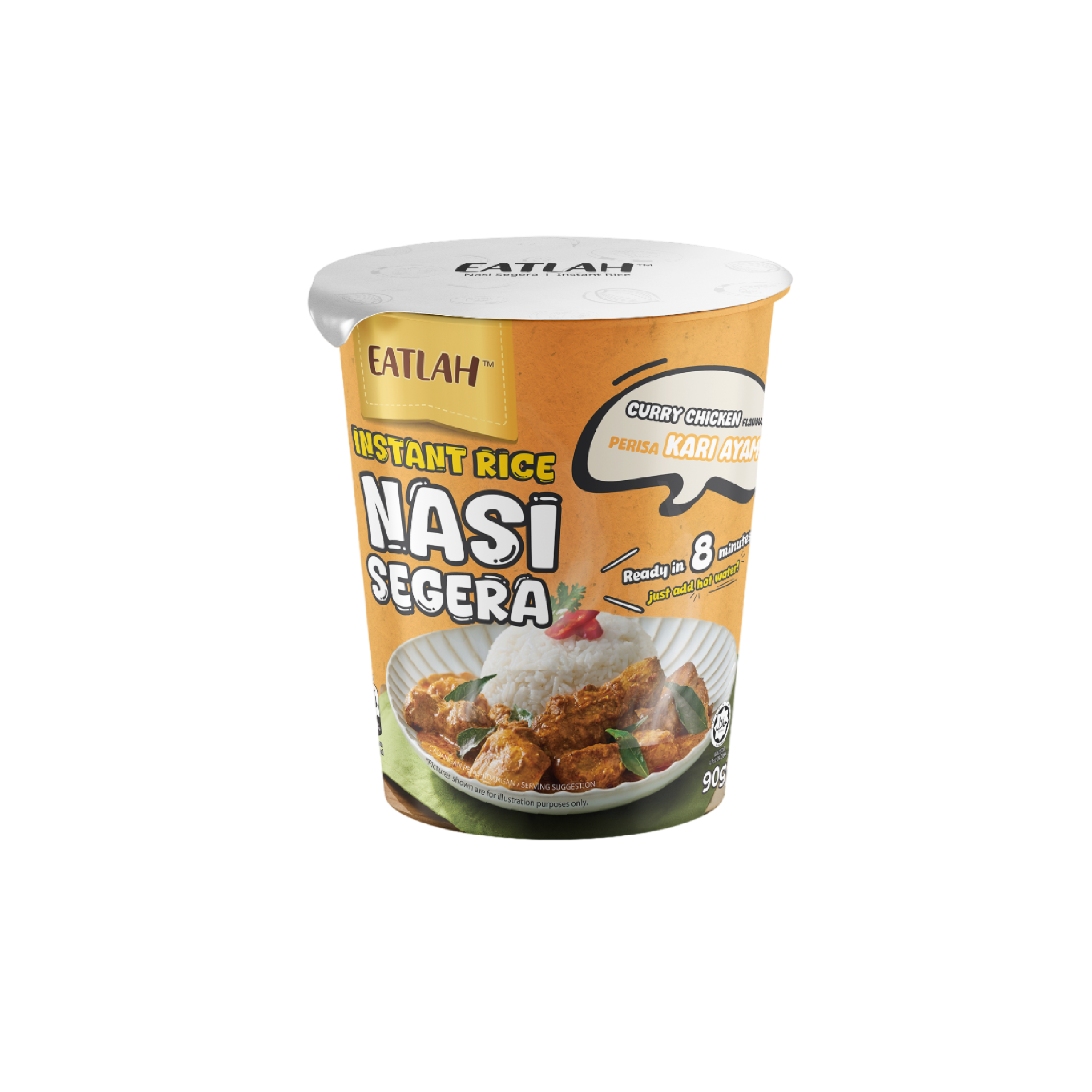 EATLAH Instant Rice - Curry Chicken