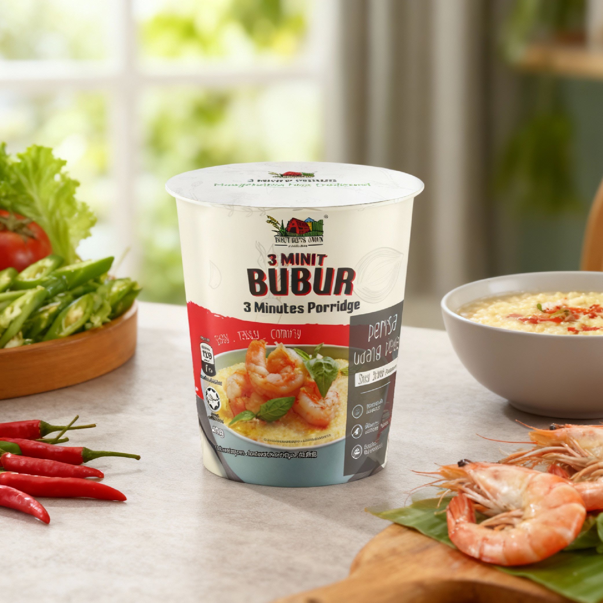 Instant Cup Porridge - Spicy Shrimp