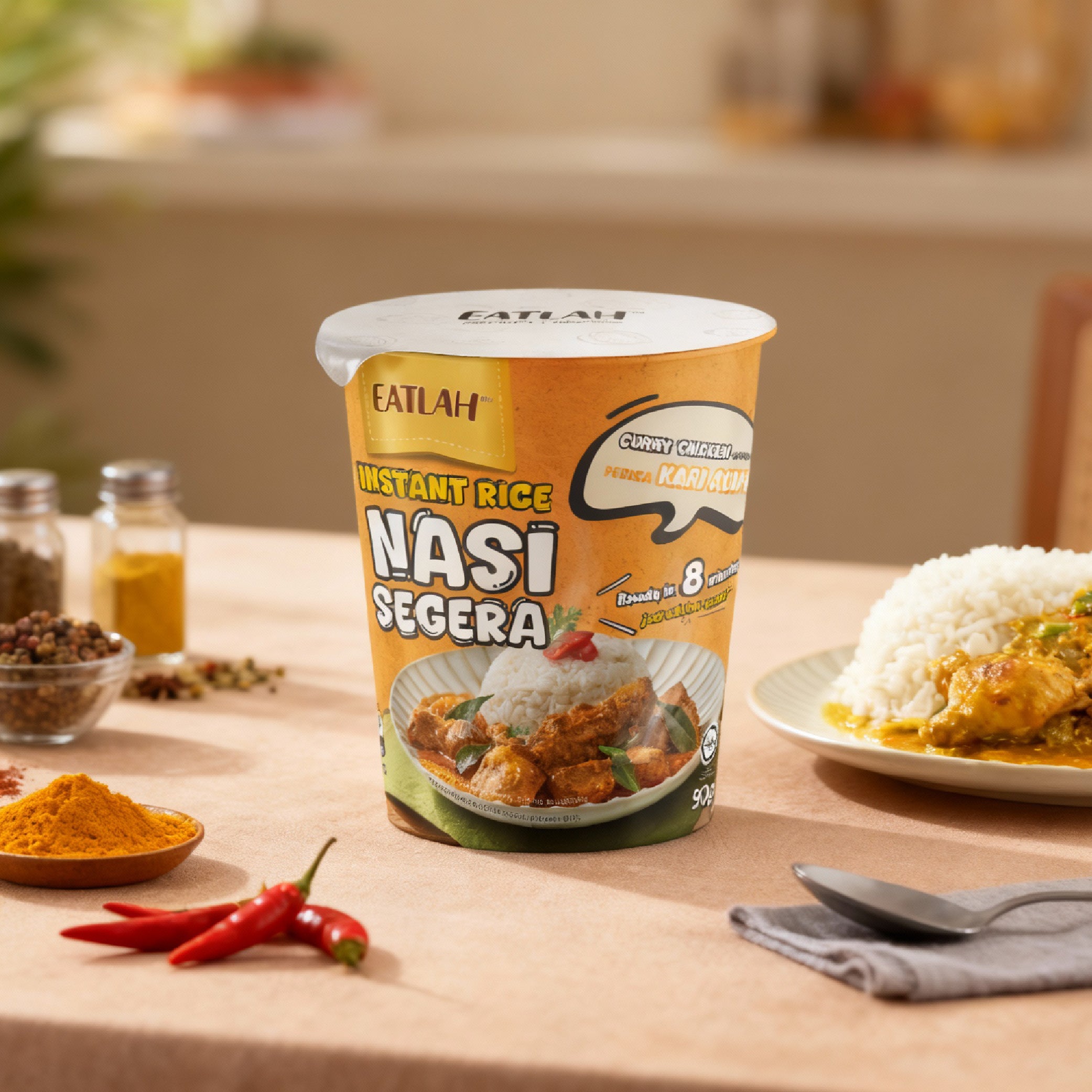 EATLAH Instant Rice - Curry Chicken